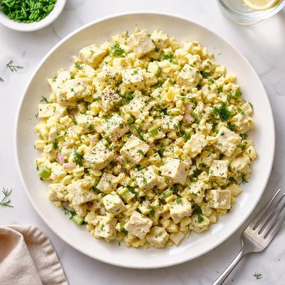 Tofu egg salad