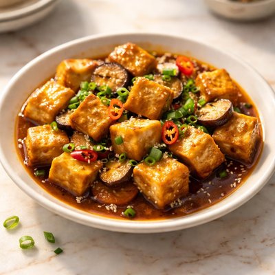 Tofu in oyster sauce