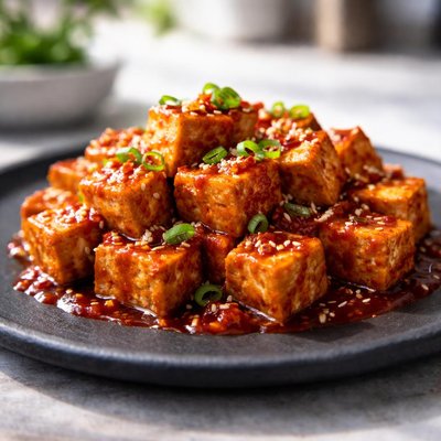 Tofu in red sauce