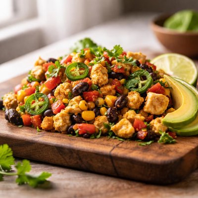 Tofu mexican scramble