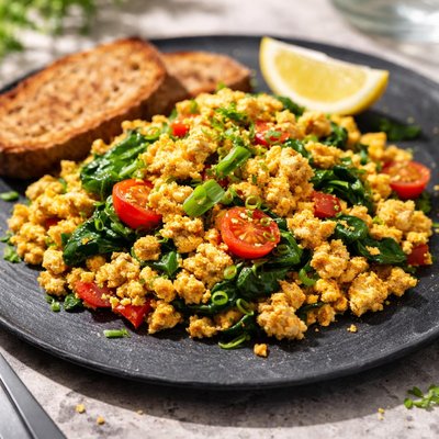 Tofu scrambled eggs