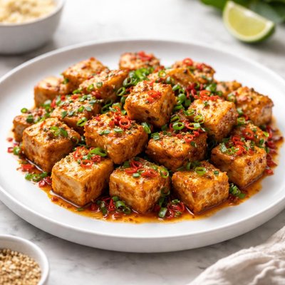 Tofu sizzling