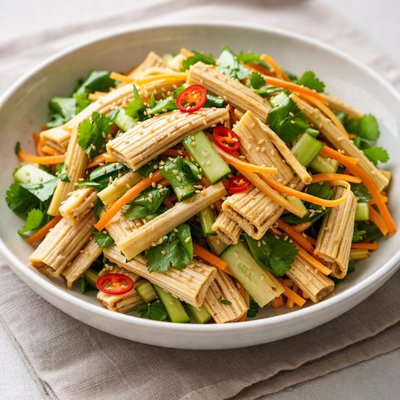 Tofu skin salad