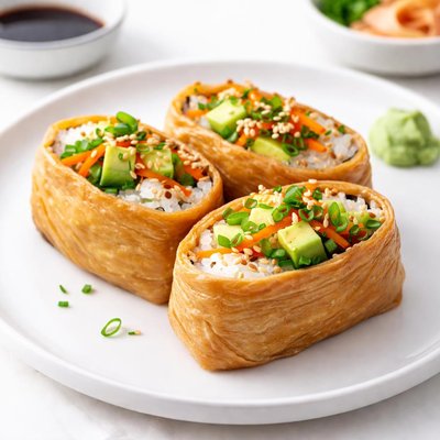 Tofu skin sushi
