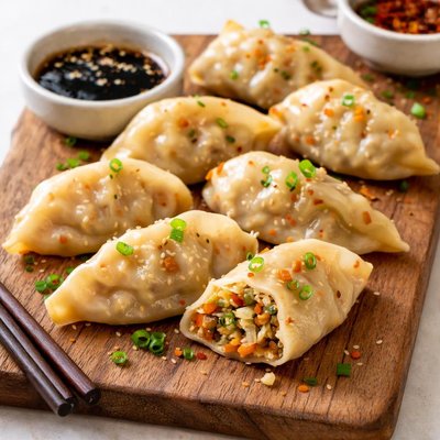Tofu veggie dumplings