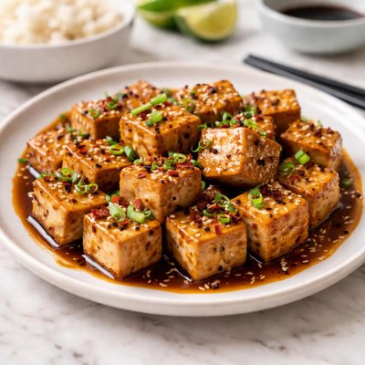 Tofu with asian marinade