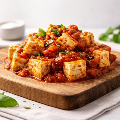 Tofu with tomato sauce