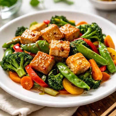 Tofu with vegetables