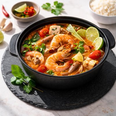 Tom yum hotpot
