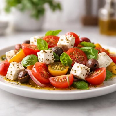 Tomate feta salat