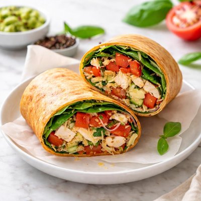 Tomato-basil wrap