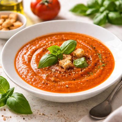 Tomato and basil soup