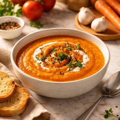 Tomato and carrot soup