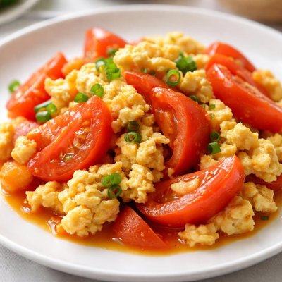 Tomato and egg stir-fry