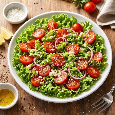 Tomato and letice salad