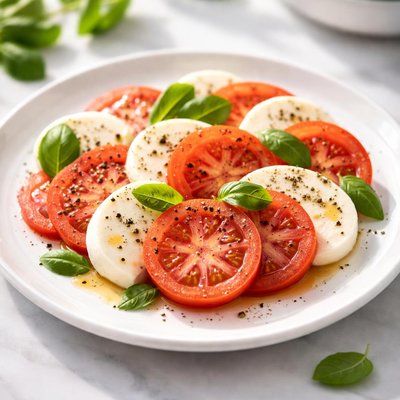 Tomato and mozzarella