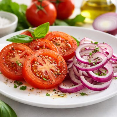 Tomato and onion