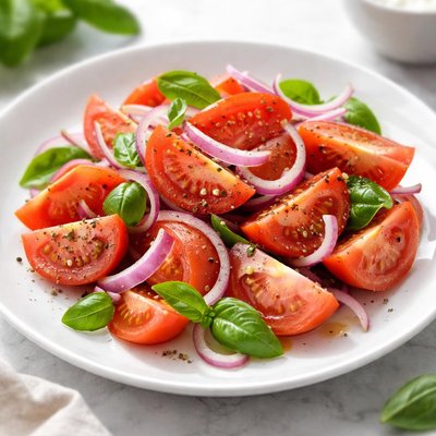 Tomato and onion salad