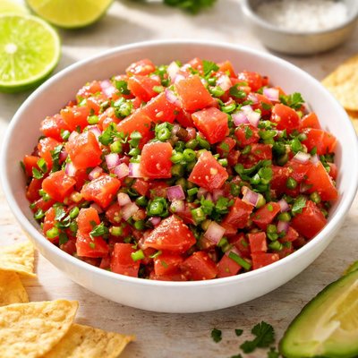 Tomato and onion salsa
