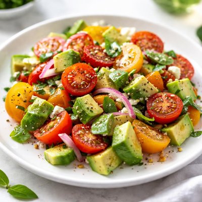 Tomato avocado salad