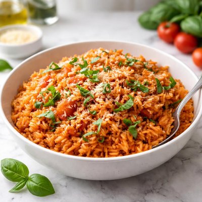 Tomato basil rice