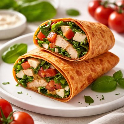 Tomato basil wrap