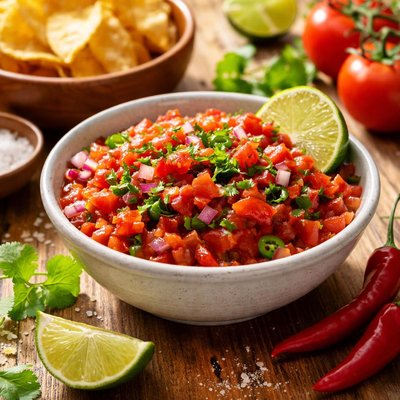 Salsa de jitomate y chile