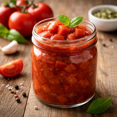 Salsa de cubos de tomate