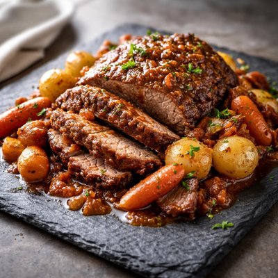 Tomato dijon pot roast