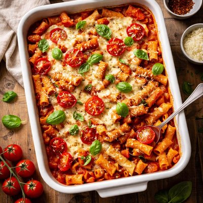 Tomato pasta bake