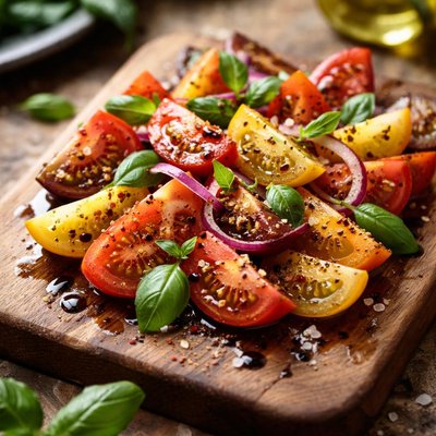 Tomatensalat mit Balsamico-Essig