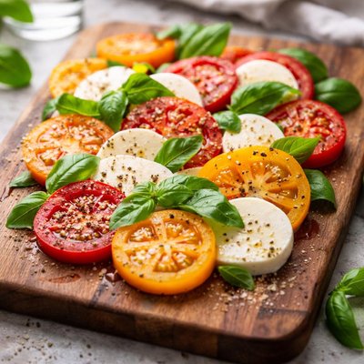 Tomato salad with mozzarella