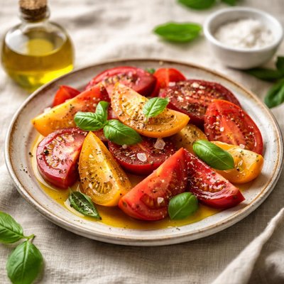 Tomatoes with olive oil