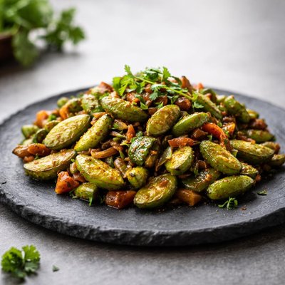 豆角炒菜