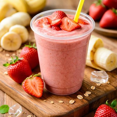 Too good smoothie strawberry banana