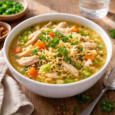 Top ramen chicken soup