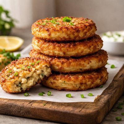 Tortas de papa frita con aceite de canola