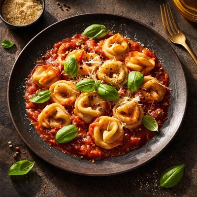 Tortellini in tomato sauce
