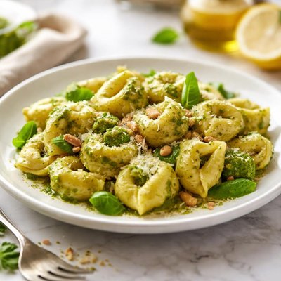 Tortellini with pesto