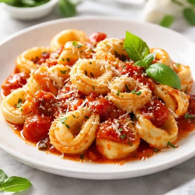 Tortellini with tomato sauce