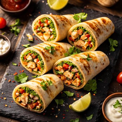 Tortilla chicken roll