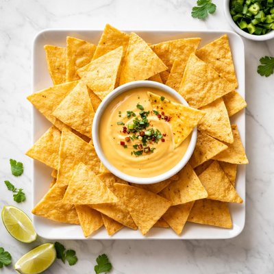 Tortilla chips and cheese