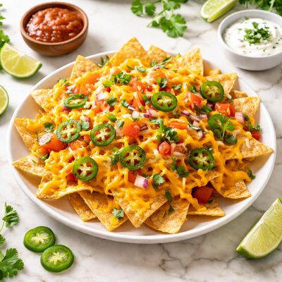 Tortilla chips with cheese