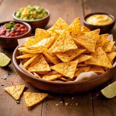 Tortilla nacho chips