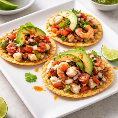 Tostadas de mariscos