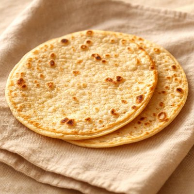 Tow corn tortillas