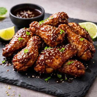 伝統的な照り焼き手羽先