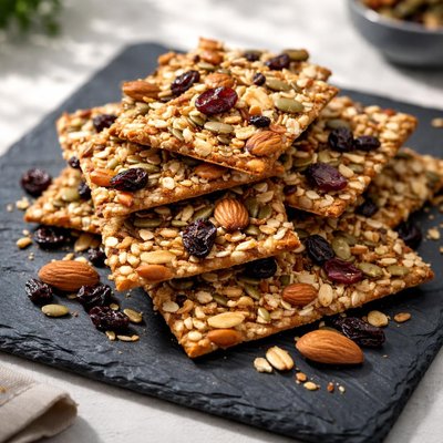 Trail mix crackers
