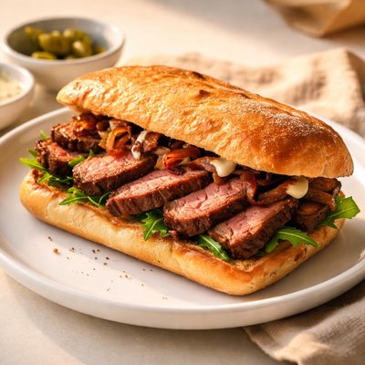 Tri tip sandwich