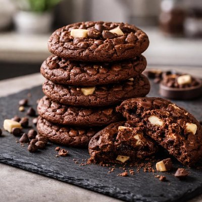 Trible chocolate cookies